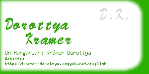 dorottya kramer business card